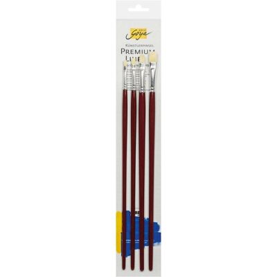 Kreul, Pinsel, SOLO GOYA Künstlerpinsel Borste flach 4er Set (8 mm) Kreul, Pinsel, SOLO GOYA Künstlerpinsel Borste flach 4er Set (8 mm)