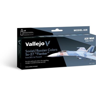 Vallejo - Model Air Set - Sowjet Su-27 Flanker - Paint Set Vallejo - Model Air Set - Sowjet Su-27 Flanker - Paint Set
