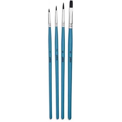 Pebeo, Pinsel, 4 runde + flache Aqua-Pinsel Pebeo, Pinsel, 4 runde + flache Aqua-Pinsel