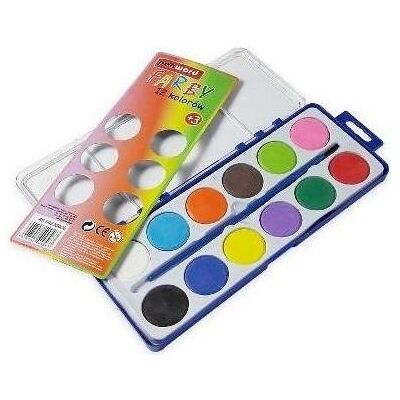 Polsirhurt, Künstlerfarbe + Bastelfarbe, Aquarellfarben 12 Farben + Pinsel Polsirhurt, Künstlerfarbe + Bastelfarbe, Aquarellfarben 12 Farben + Pinsel