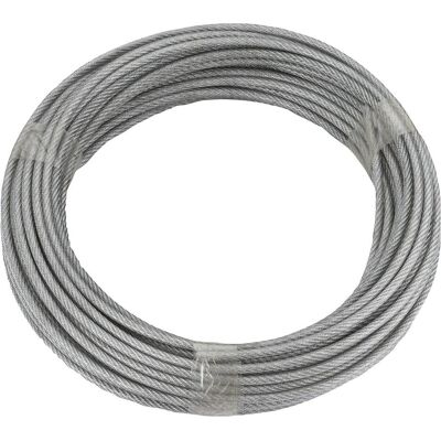 Dörner + Helmer, Seil, Ruck-Zuck Stahlseil mit PVC-Mantel Seil ø 3/4 mmx20 m für Haltezwecke EN12385 (20 m) Dörner + Helmer, Seil, Ruck-Zuck Stahlseil mit PVC-Mantel Seil ø 3/4 mmx20 m für Haltezwecke EN12385 (20 m)