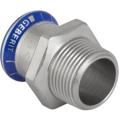 Geberit Edelstahl 15mm Übergangsstück - Rohrfitting Geberit Edelstahl 15mm Übergangsstück - Rohrfitting