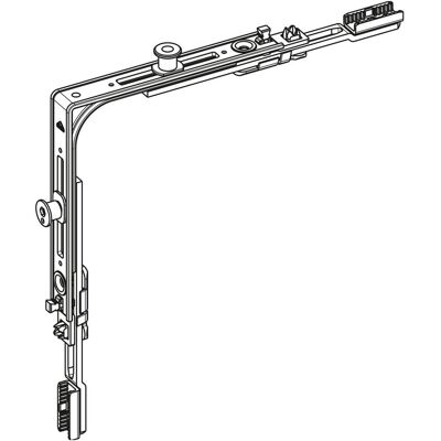 Roto, Drehkippbeschlag, E-Tec Control NT/NX Eckumlenkung MVS 1P / 1V Zapfen silber Roto, Drehkippbeschlag, E-Tec Control NT/NX Eckumlenkung MVS 1P / 1V Zapfen silber