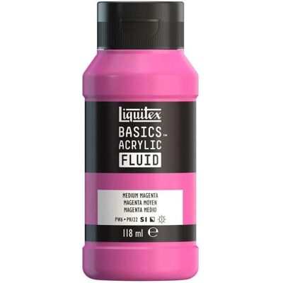 Liquitex - Basics Fluid - Mittel Magenta - 118ml - Acrylfarbe Liquitex - Basics Fluid - Mittel Magenta - 118ml - Acrylfarbe