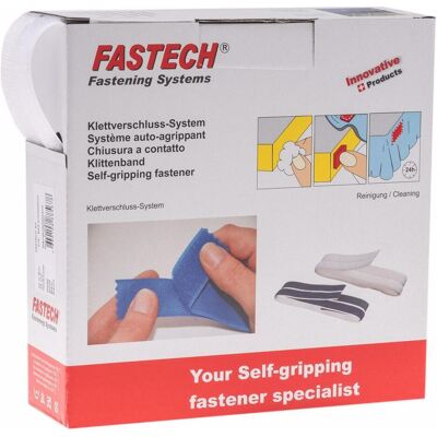 FASTech Klettband - 10m x 25mm - Weiß FASTech Klettband - 10m x 25mm - Weiß
