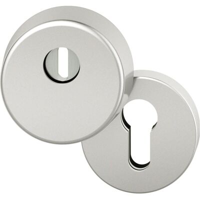 FSB, Türgriff + Türgarnitur, Sicherheits-Zylinderrosette rund mit Kernziehschutz, Aluminium silber (Türgriff) FSB, Türgriff + Türgarnitur, Sicherheits-Zylinderrosette rund mit Kernziehschutz, Aluminium silber (Türgriff)