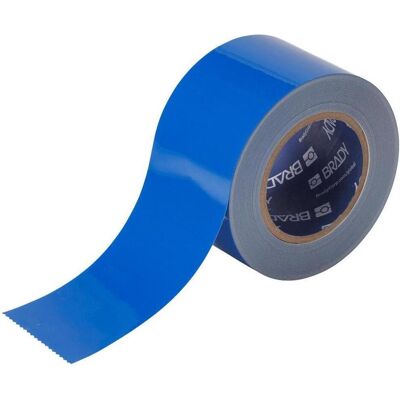 Brady, Klebeband, B-505, ToughStripe COLD, Bodenmarkierbänder, Polyester, Blau, 76.20 mm x 30.48 m (76.20 mm) Brady, Klebeband, B-505, ToughStripe COLD, Bodenmarkierbänder, Polyester, Blau, 76.20 mm x 30.48 m (76.20 mm)
