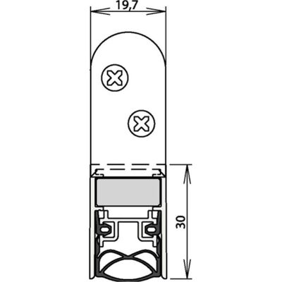 Athmer, Türdichtung, Türdichtung Schall-Ex Ultra WS 1-290 Athmer, Türdichtung, Türdichtung Schall-Ex Ultra WS 1-290