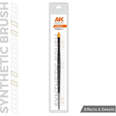 AK Interactive, Pinsel, Ak Synthetic Brush - Filbert 2 AK Interactive, Pinsel, Ak Synthetic Brush - Filbert 2