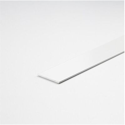 Arcansas, Profil + Stange, Diy profile, white painted aluminum flat bar, 1000 x 15 x 2 mm Arcansas, Profil + Stange, Diy profile, white painted aluminum flat bar, 1000 x 15 x 2 mm