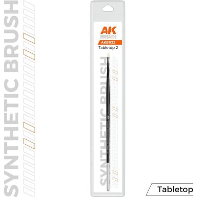 AK Interactive, Pinsel, Ak Synthetic Tabletop Brush - 2 AK Interactive, Pinsel, Ak Synthetic Tabletop Brush - 2