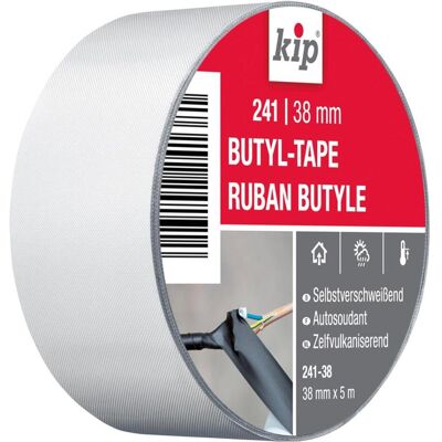 Kip, Klebeband, Reparaturband 241 Butyl-Tape schwarz Länge 5 m Breite 38 mm (38 mm) Kip, Klebeband, Reparaturband 241 Butyl-Tape schwarz Länge 5 m Breite 38 mm (38 mm)