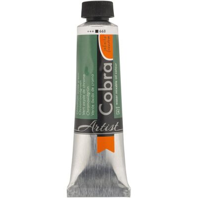 Talens, Künstlerfarbe + Bastelfarbe, Oelfarbe Cobra wasservermalbar Chromoxdigrün 668 (40 ml) Talens, Künstlerfarbe + Bastelfarbe, Oelfarbe Cobra wasservermalbar Chromoxdigrün 668 (40 ml)