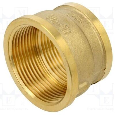 Gebo, Rohrverbindungstechnik, Verbinder: Muffe Reduktion,weiblich-weiblich Messing CW617N Gebo, Rohrverbindungstechnik, Verbinder: Muffe Reduktion,weiblich-weiblich Messing CW617N