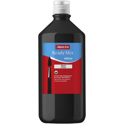 Aristo Künstlerfarbe + Bastelfarbe, Ready Mix 600 ml, schwarz (600 ml) Aristo Künstlerfarbe + Bastelfarbe, Ready Mix 600 ml, schwarz (600 ml)