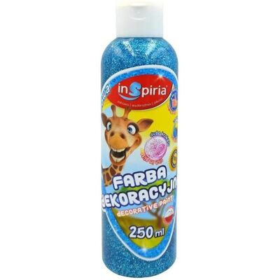 Schemat, Künstlerfarbe + Bastelfarbe, Blaue Glitzer-Dekorationsfarbe, 250 ml (250 ml) Schemat, Künstlerfarbe + Bastelfarbe, Blaue Glitzer-Dekorationsfarbe, 250 ml (250 ml)