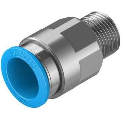 Festo, Zubehör Befestigungstechnik, QS Series Straight Threaded Adaptor, R 3/8 Male to Push In 16 mm, Threaded-to-Tube Connection Style Festo, Zubehör Befestigungstechnik, QS Series Straight Threaded Adaptor, R 3/8 Male to Push In 16 mm, Threaded-to-Tube Connection Style