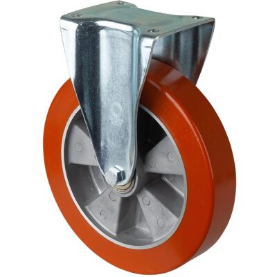 BS Rollen, Möbelrollen, Bockrolle,Ø 250mm,B 50mm,600kg,N110.B90,mit Anschraubplatte,orange BS Rollen, Möbelrollen, Bockrolle,Ø 250mm,B 50mm,600kg,N110.B90,mit Anschraubplatte,orange