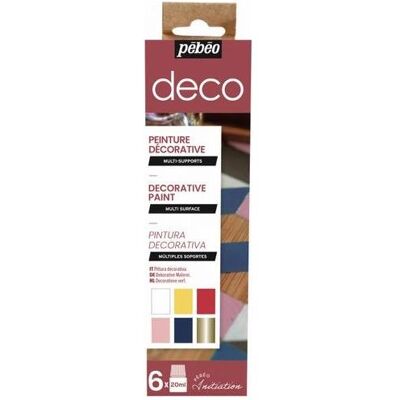Pebeo, Künstlerfarbe + Bastelfarbe, Erste Schritteset Deco 6x (20 ml) Pebeo, Künstlerfarbe + Bastelfarbe, Erste Schritteset Deco 6x (20 ml)