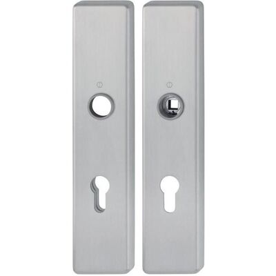 Hoppe, Türgriff + Türgarnitur, Langschildpaar E2221/2210 ma F69 PZ 72mm (Türschildgarnitur) Hoppe, Türgriff + Türgarnitur, Langschildpaar E2221/2210 ma F69 PZ 72mm (Türschildgarnitur)