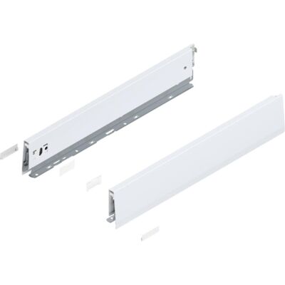 Blum, Schubladenauszüge, Set di spondine Merivobox 470M 350 mm bianco serico opaco 04538742 Blum, Schubladenauszüge, Set di spondine Merivobox 470M 350 mm bianco serico opaco 04538742