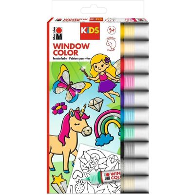 Magni, Künstlerfarbe + Bastelfarbe, Marabu KiDS Window Color Glitzerfee 10x25ml (250 ml) Magni, Künstlerfarbe + Bastelfarbe, Marabu KiDS Window Color Glitzerfee 10x25ml (250 ml)