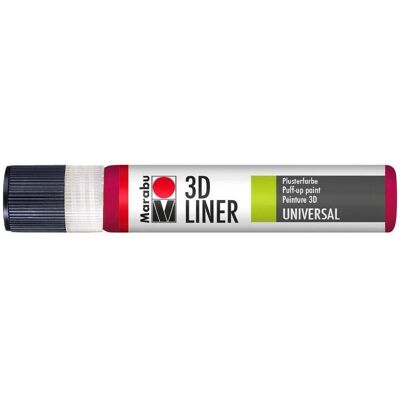Marabu, Künstlerfarbe + Bastelfarbe, Textilfarbe 3D-Liner, 25 ml, Rubinrot (25 ml) Marabu, Künstlerfarbe + Bastelfarbe, Textilfarbe 3D-Liner, 25 ml, Rubinrot (25 ml)