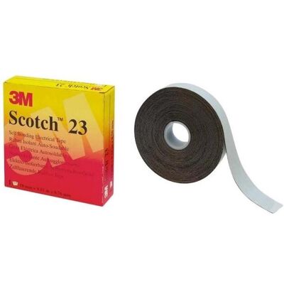 3M Klebeband, Scotch 23 25x9,15 SelbstverschweiÃendes Kautschukband 25mm x 9.15 m x 0.75 m (25 mm) 3M Klebeband, Scotch 23 25x9,15 SelbstverschweiÃendes Kautschukband 25mm x 9.15 m x 0.75 m (25 mm)