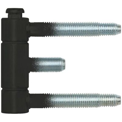 SFS, Türband, Stahlzargenband (Türband) 3-teilig, Einbohrband 18x61mm, Stahl schwarz SFS, Türband, Stahlzargenband (Türband) 3-teilig, Einbohrband 18x61mm, Stahl schwarz