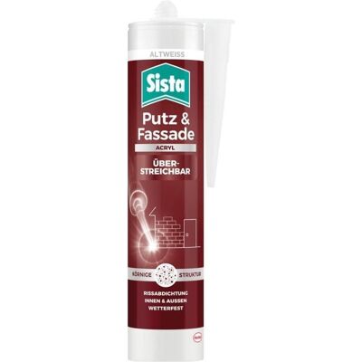 Sista, Dichtmittel, Putz & Fassade Acryl Herstellerfarbe Altweiss SHPW3 280 ml (Altweiss, 280 ml) Sista, Dichtmittel, Putz & Fassade Acryl Herstellerfarbe Altweiss SHPW3 280 ml (Altweiss, 280 ml)