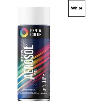 Pentacolor, Künstlerfarbe + Bastelfarbe, PAINT AER PENTA WHITE GLOSS 400ML R-9010 (400 ml) Pentacolor, Künstlerfarbe + Bastelfarbe, PAINT AER PENTA WHITE GLOSS 400ML R-9010 (400 ml)