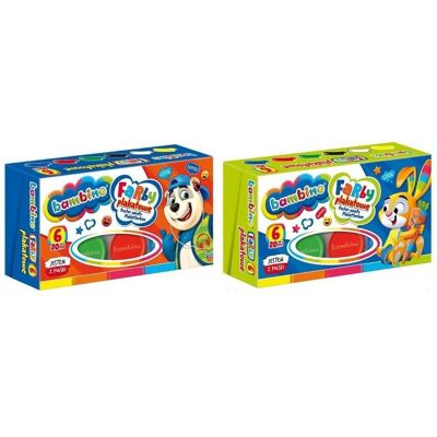 Bambino, Künstlerfarbe + Bastelfarbe, Plakatfarben 6 Farben 20ml Bambino, Künstlerfarbe + Bastelfarbe, Plakatfarben 6 Farben 20ml