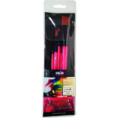 Zieler, Pinsel, - Brushes - 5 PCS - Acrylic & Oil (609299268) Zieler, Pinsel, - Brushes - 5 PCS - Acrylic & Oil (609299268)