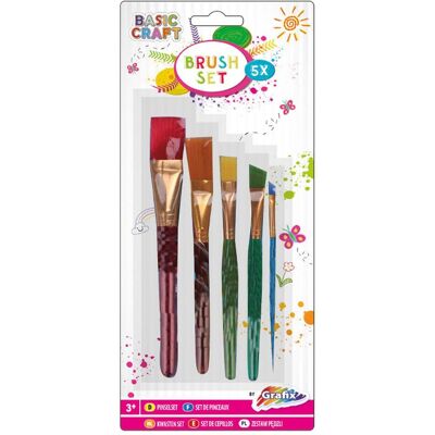 Grafix, Pinsel, Pinselset, 5dlg. Grafix, Pinsel, Pinselset, 5dlg.
