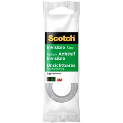 Scotch, Klebeband, Büroband, matt, 19 mm x 6 m, 2 rollen (19 mm) Scotch, Klebeband, Büroband, matt, 19 mm x 6 m, 2 rollen (19 mm)