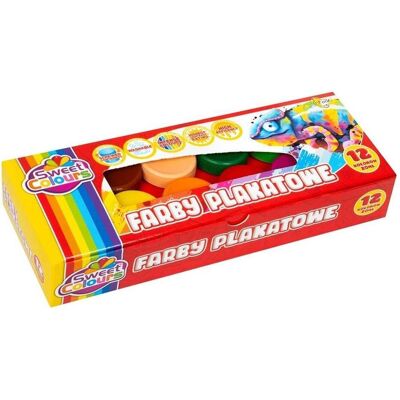 Sweet Colours, Künstlerfarbe + Bastelfarbe, Plakatfarben 12 Farben 20ml (20 ml) Sweet Colours, Künstlerfarbe + Bastelfarbe, Plakatfarben 12 Farben 20ml (20 ml)
