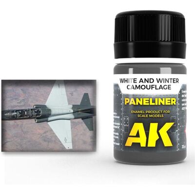 AK Interactive, Künstlerfarbe + Bastelfarbe, Paneliner for white and winter camouflage 35ml (35 ml) AK Interactive, Künstlerfarbe + Bastelfarbe, Paneliner for white and winter camouflage 35ml (35 ml)