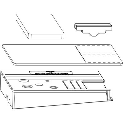 Maco, Zubehör Türbeschlag, HS Dichtungsplatten-Set m.Entwässerung, Zwischenprofil 115, links, silber Maco, Zubehör Türbeschlag, HS Dichtungsplatten-Set m.Entwässerung, Zwischenprofil 115, links, silber