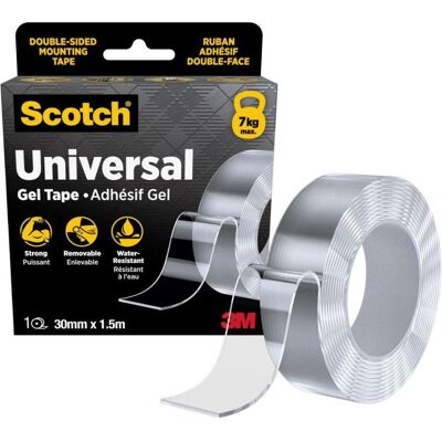 3M Klebeband, Scotch gel tape double sided transparent 30mmx1,5m (30 mm) 3M Klebeband, Scotch gel tape double sided transparent 30mmx1,5m (30 mm)
