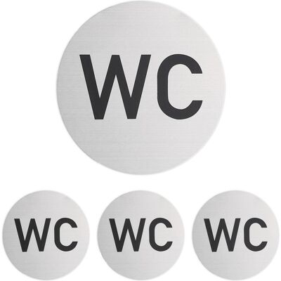 Relaxdays, Hausnummer + Türschild, 4x WC Schild Relaxdays, Hausnummer + Türschild, 4x WC Schild