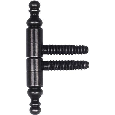 SFS, Türband, Einbohrband mit Zierkopf Türband 3-Gewindebolzen ø 13mm Stahl schwarz antik SFS, Türband, Einbohrband mit Zierkopf Türband 3-Gewindebolzen ø 13mm Stahl schwarz antik