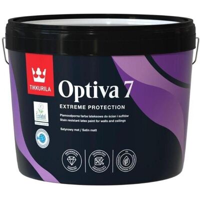Tikkurila, Künstlerfarbe + Bastelfarbe, Paints Optiva Satin Matt 7 Ba 9l (9000 ml) Tikkurila, Künstlerfarbe + Bastelfarbe, Paints Optiva Satin Matt 7 Ba 9l (9000 ml)
