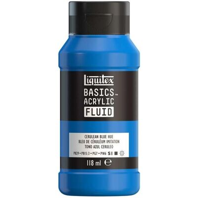 Liquitex - Basics Fluid - Cerulean Blue Hue - Acrylfarbe Liquitex - Basics Fluid - Cerulean Blue Hue - Acrylfarbe