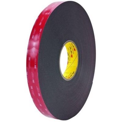 3M Klebeband, VHB Klebeband, schwarz, BreitexLänge: 19X33 mmxm, Stärke 1,6 mm (19 mm) 3M Klebeband, VHB Klebeband, schwarz, BreitexLänge: 19X33 mmxm, Stärke 1,6 mm (19 mm)