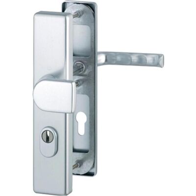 Hoppe, Türgriff + Türgarnitur, Schutzgarnitur London 78G/2222ZA/2410/113 Aluminium F1 92 mm 66-71 mm (Türgriff) Hoppe, Türgriff + Türgarnitur, Schutzgarnitur London 78G/2222ZA/2410/113 Aluminium F1 92 mm 66-71 mm (Türgriff)