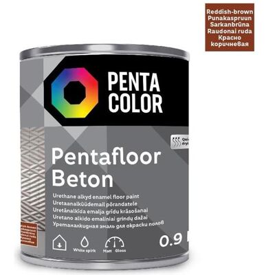 Pentacolor, Künstlerfarbe + Bastelfarbe, Paint Pentafloor Beton Red-Brown 0.9l (900 ml) Pentacolor, Künstlerfarbe + Bastelfarbe, Paint Pentafloor Beton Red-Brown 0.9l (900 ml)
