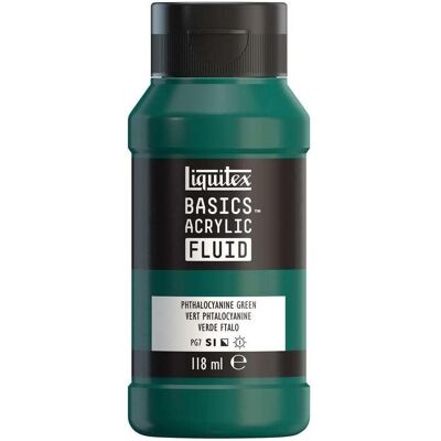 Liquitex - Basics Fluid - Phthalocyanine Grün - 118 ml - Paint Liquitex - Basics Fluid - Phthalocyanine Grün - 118 ml - Paint