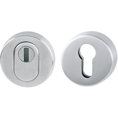 Hoppe, Türgriff + Türgarnitur, Schutzrosettenpaar E42ZNSB-ZA/42HS Edelstahl F69 rund mit Zylinderabdeckung Stärke 15 mm (Türgriff) Hoppe, Türgriff + Türgarnitur, Schutzrosettenpaar E42ZNSB-ZA/42HS Edelstahl F69 rund mit Zylinderabdeckung Stärke 15 mm (Türgriff)