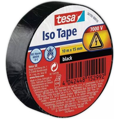 tesa, Klebeband, 10x Elektro Isolierband, hitzebeständiges Klebeband zum Isolieren, Reparieren & Bündeln, Zehnerpack (15 mm) tesa, Klebeband, 10x Elektro Isolierband, hitzebeständiges Klebeband zum Isolieren, Reparieren & Bündeln, Zehnerpack (15 mm)