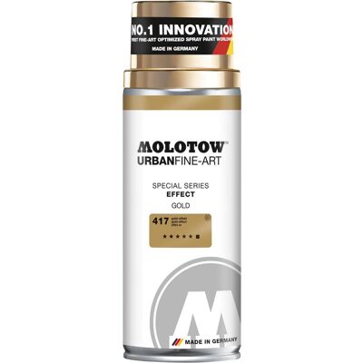 Molotow, Künstlerfarbe + Bastelfarbe, Farbspray Urban Fine-Art 400ml Effect gold (400 ml) Molotow, Künstlerfarbe + Bastelfarbe, Farbspray Urban Fine-Art 400ml Effect gold (400 ml)